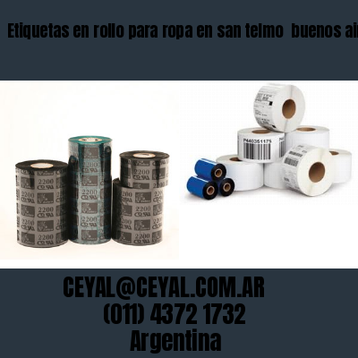 Etiquetas en rollo para ropa en san telmo  buenos aires