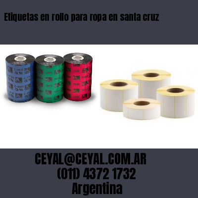 Etiquetas en rollo para ropa en santa cruz