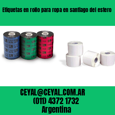 Etiquetas en rollo para ropa en santiago del estero