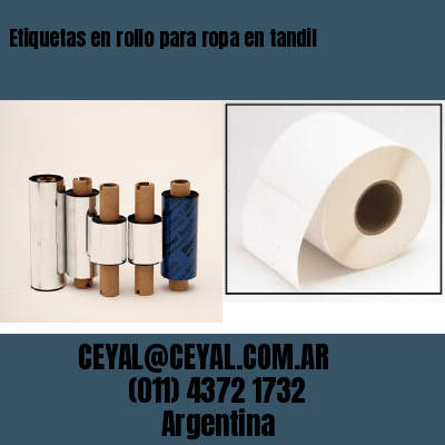 Etiquetas en rollo para ropa en tandil