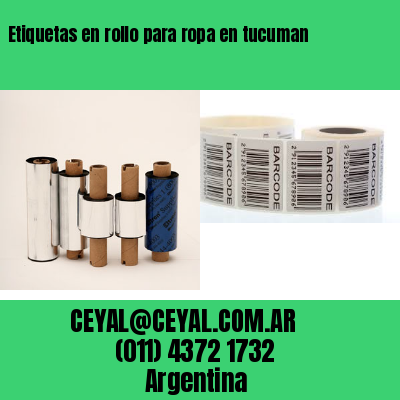 Etiquetas en rollo para ropa en tucuman