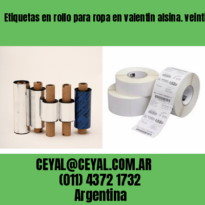 Etiquetas en rollo para ropa en valentin alsina. veinticinco de mayo