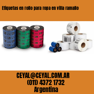 Etiquetas en rollo para ropa en villa ramallo