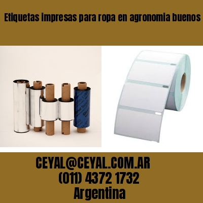 Etiquetas impresas para ropa en agronomia buenos aires