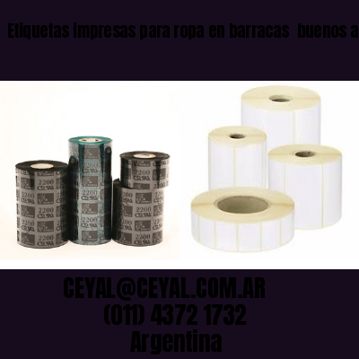 Etiquetas impresas para ropa en barracas  buenos aires