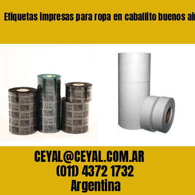 Etiquetas impresas para ropa en caballito buenos aires