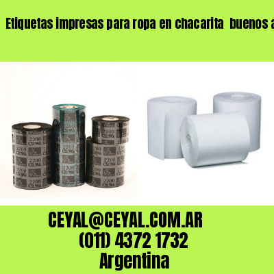 Etiquetas impresas para ropa en chacarita  buenos aires