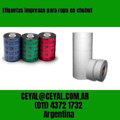 Etiquetas impresas para ropa en chubut