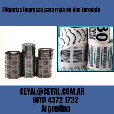 Etiquetas impresas para ropa en don torcuato