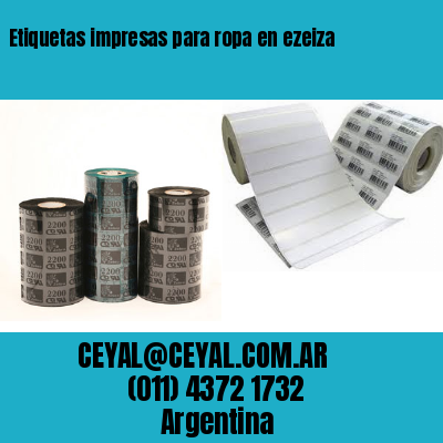 Etiquetas impresas para ropa en ezeiza