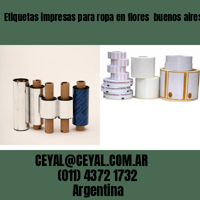 Etiquetas impresas para ropa en flores  buenos aires