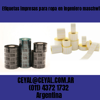 Etiquetas impresas para ropa en ingeniero maschwitz