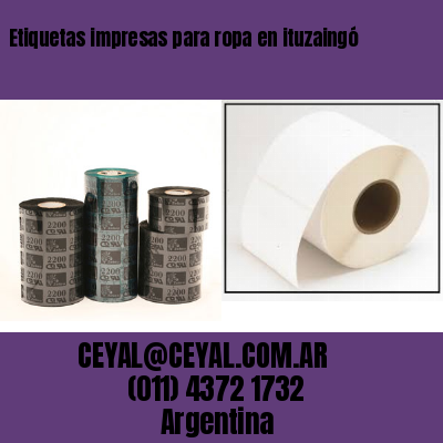 Etiquetas impresas para ropa en ituzaingó