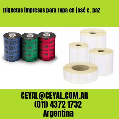 Etiquetas impresas para ropa en josé c. paz
