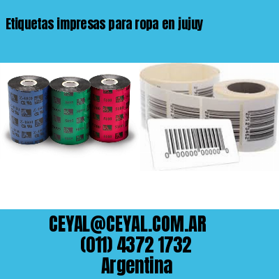Etiquetas impresas para ropa en jujuy