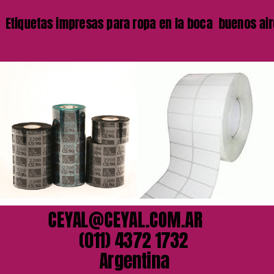 Etiquetas impresas para ropa en la boca  buenos aires