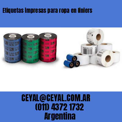 Etiquetas impresas para ropa en liniers
