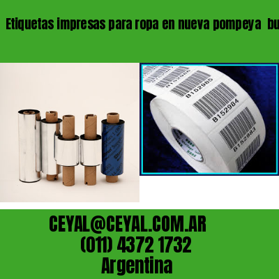 Etiquetas impresas para ropa en nueva pompeya  buenos aires