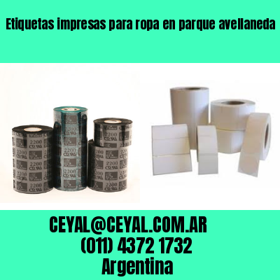 Etiquetas impresas para ropa en parque avellaneda  buenos aires