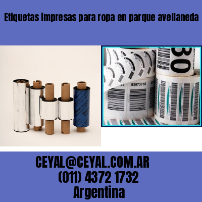 Etiquetas impresas para ropa en parque avellaneda