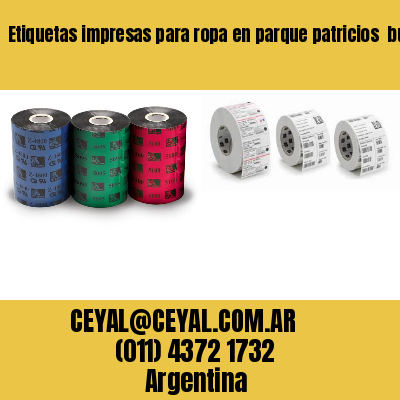 Etiquetas impresas para ropa en parque patricios  buenos aires