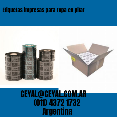 Etiquetas impresas para ropa en pilar