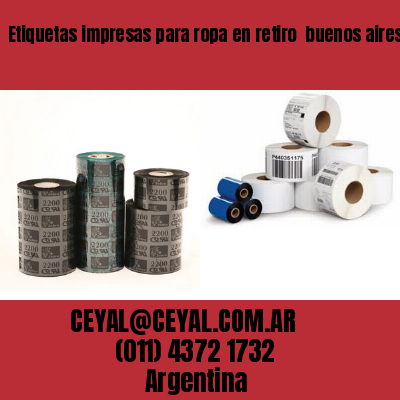 Etiquetas impresas para ropa en retiro  buenos aires