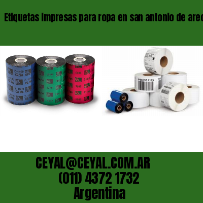 Etiquetas impresas para ropa en san antonio de areco