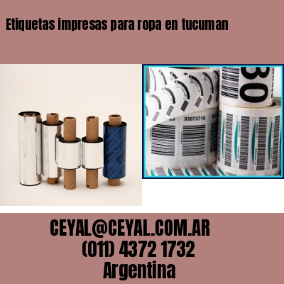 Etiquetas impresas para ropa en tucuman