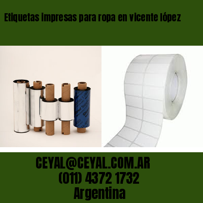 Etiquetas impresas para ropa en vicente lópez