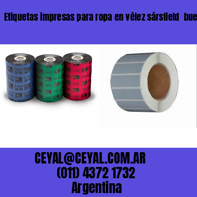 Etiquetas impresas para ropa en vélez sársfield  buenos aires