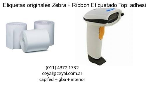 Etiquetas originales Zebra Ribbon Etiquetado Top: adhesivo ribbo