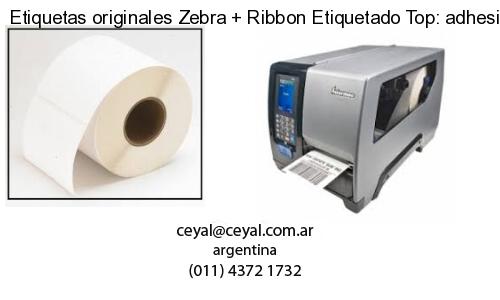 Etiquetas originales Zebra Ribbon Etiquetado Top: adhesivo ribbo