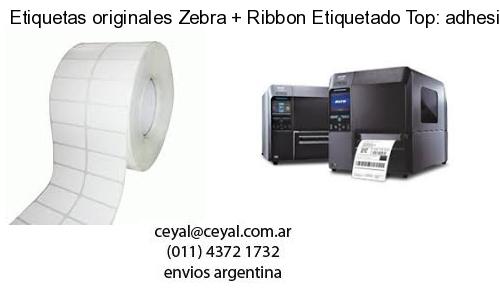 Etiquetas originales Zebra Ribbon Etiquetado Top: adhesivo ribbo