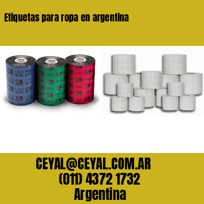 Etiquetas para ropa en argentina