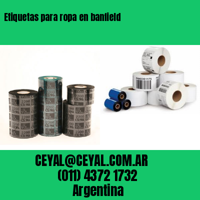 Etiquetas para ropa en banfield