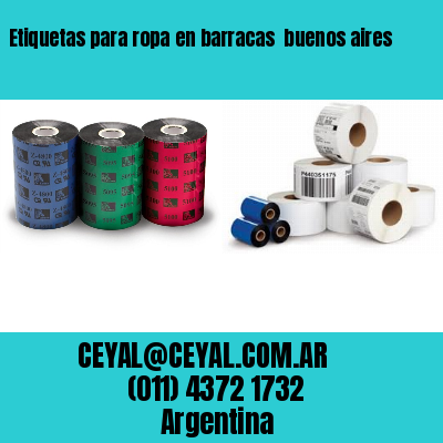 Etiquetas para ropa en barracas  buenos aires