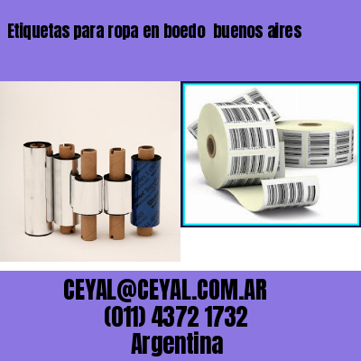 Etiquetas para ropa en boedo  buenos aires
