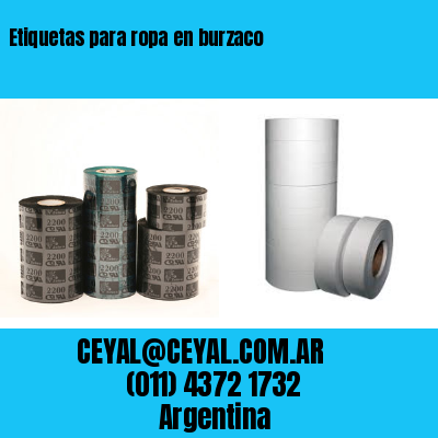 Etiquetas para ropa en burzaco