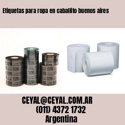 Etiquetas para ropa en caballito buenos aires