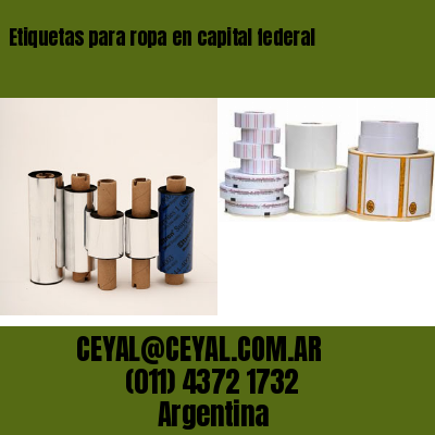 Etiquetas para ropa en capital federal