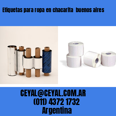 Etiquetas para ropa en chacarita  buenos aires