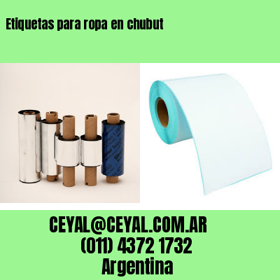 Etiquetas para ropa en chubut