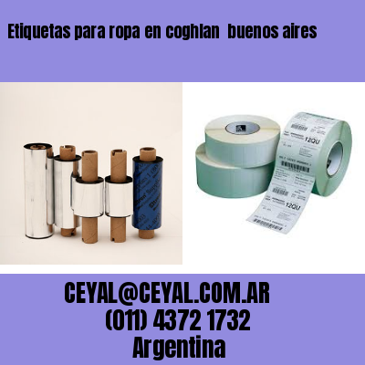 Etiquetas para ropa en coghlan  buenos aires