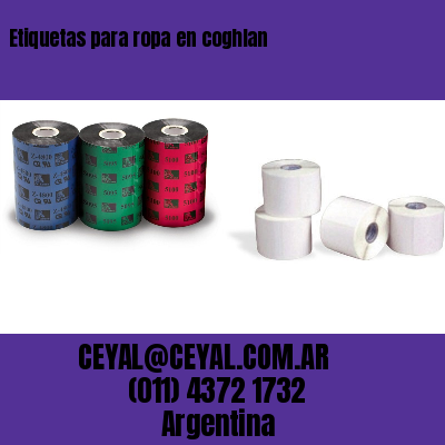 Etiquetas para ropa en coghlan