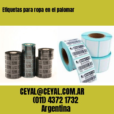 Etiquetas para ropa en el palomar