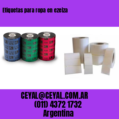 Etiquetas para ropa en ezeiza