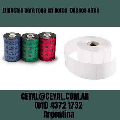 Etiquetas para ropa en flores  buenos aires