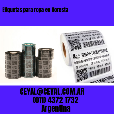 Etiquetas para ropa en floresta