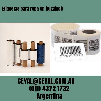 Etiquetas para ropa en ituzaingó
